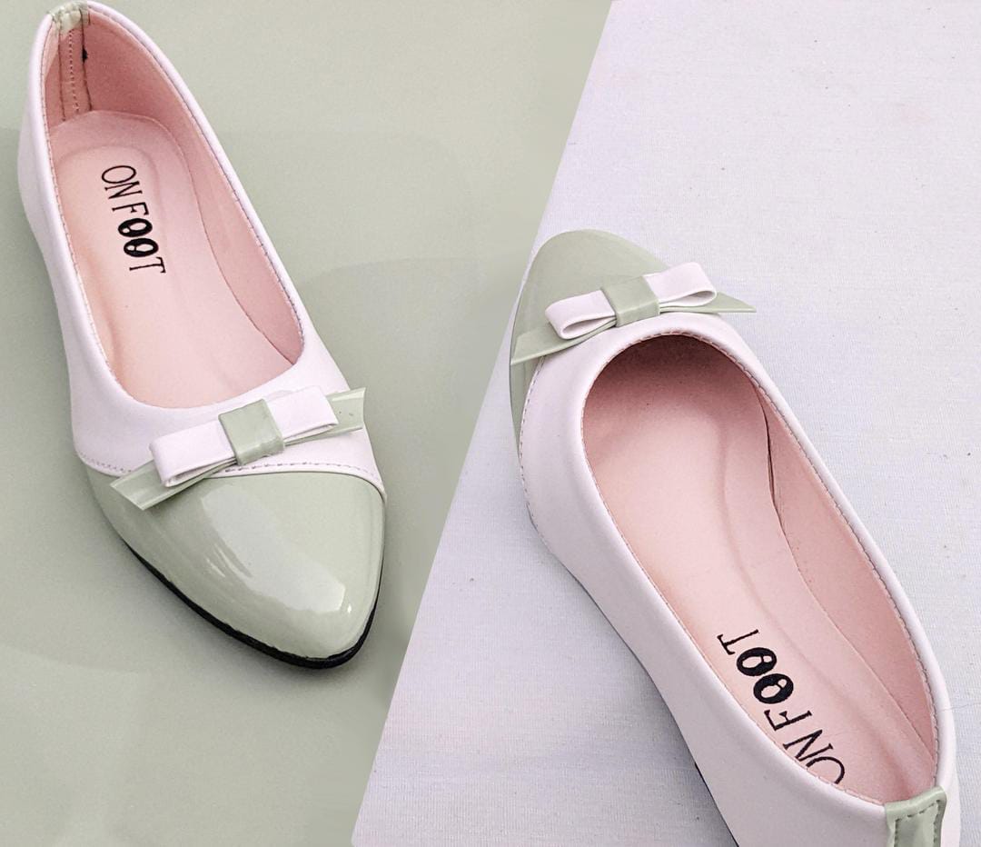 Women's Rexine Fancy Pumps (Light Green)