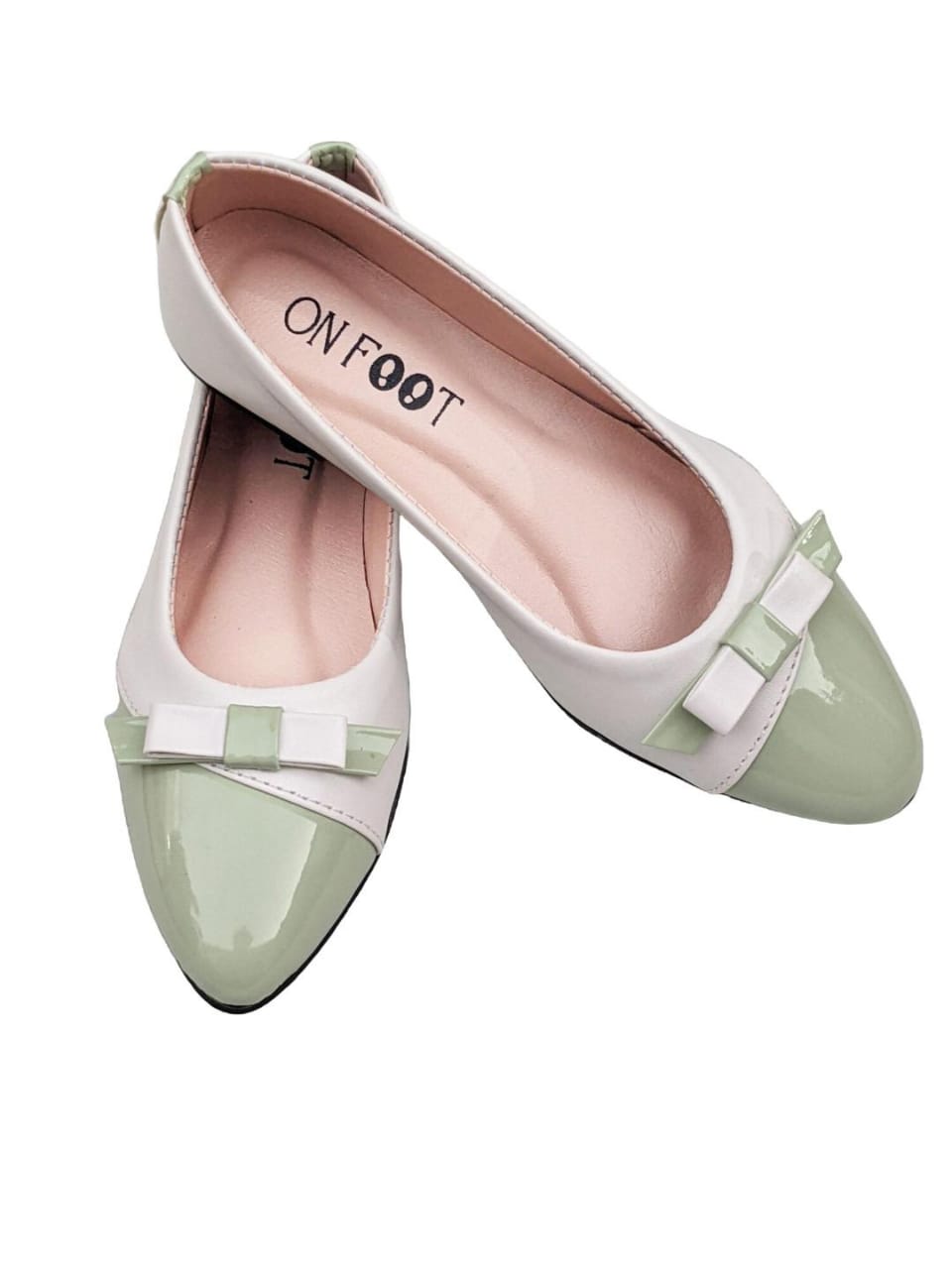 Women's Rexine Fancy Pumps (Light Green)