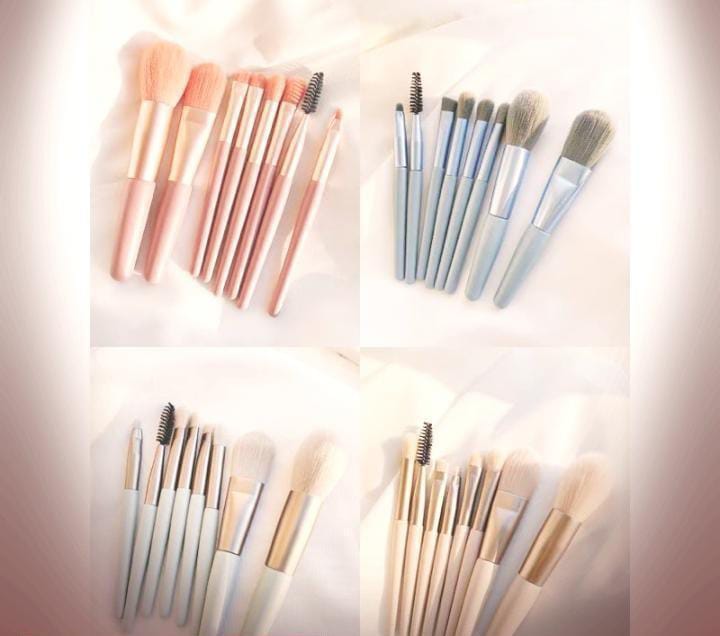 Makeup Brushes, Pack Of 8