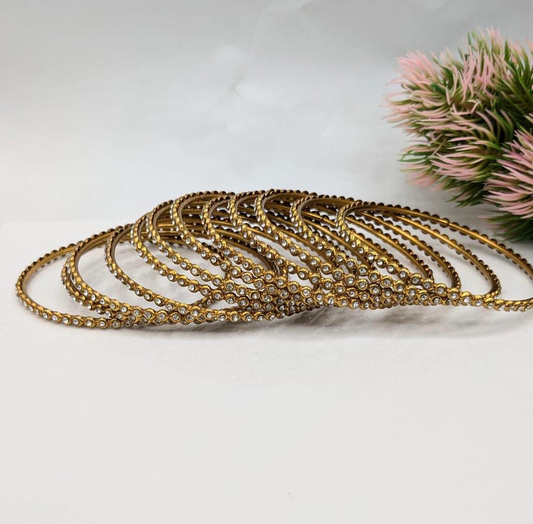 6 Pcs Rajasthani Design Crystal Kara Bangle