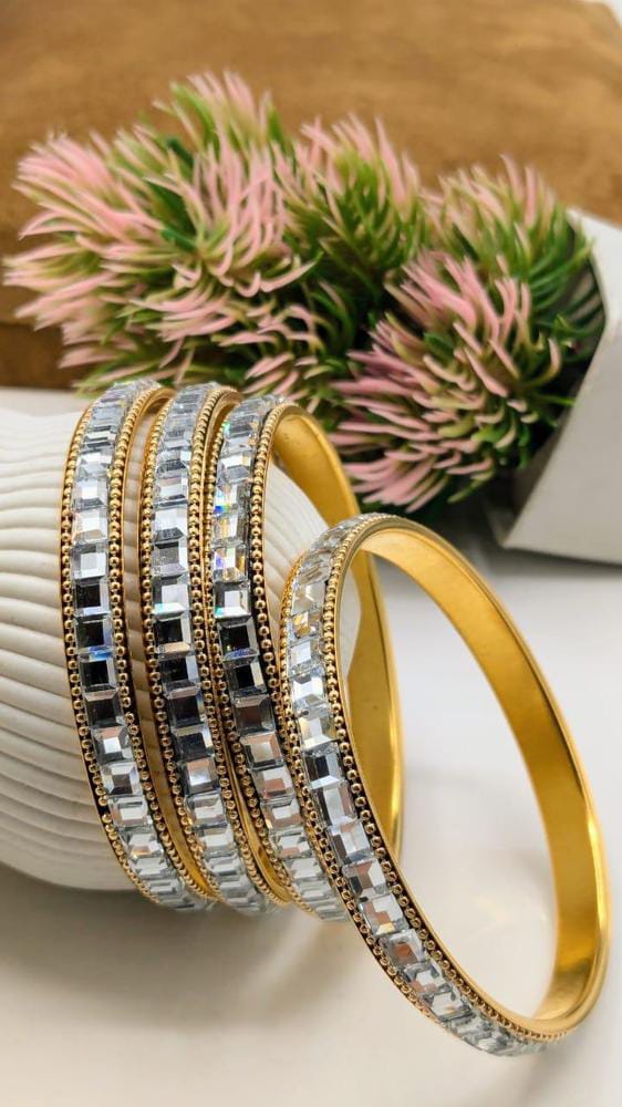 4 Pcs Gold Plated Kara Bangle