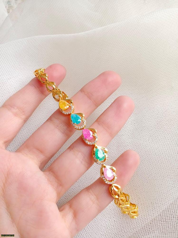 Adjustable Real Stones Bracelet