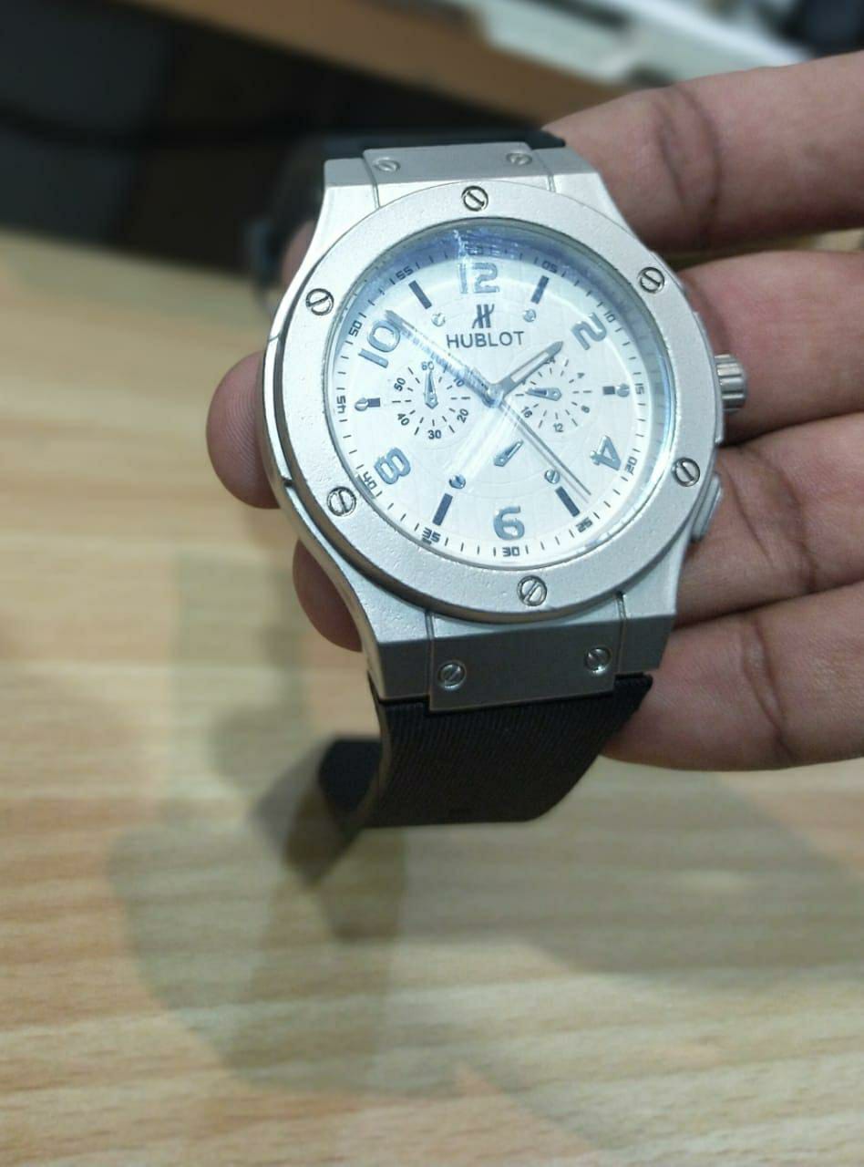 Men's Movement: Quartz, Water Resistant Watch (Black, White)