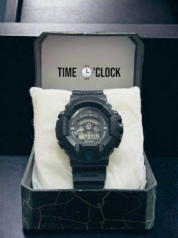 Men's Sports Watch (Black)