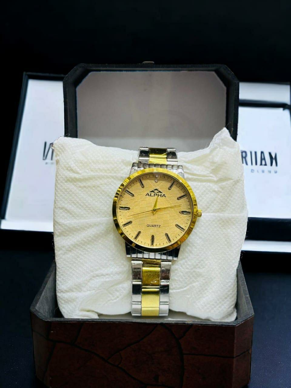 Men's Casual Analogue Watch (Yellow)