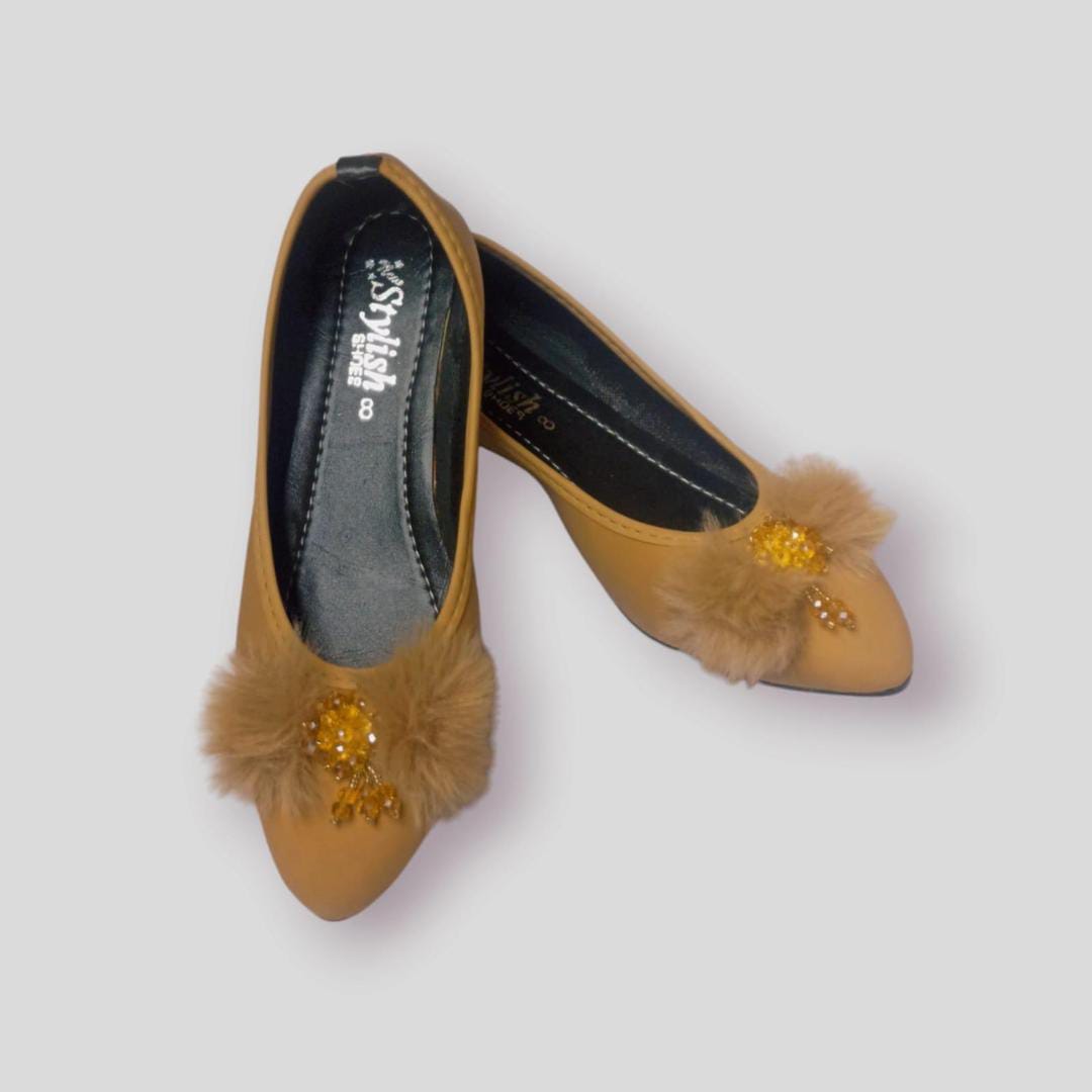 Women's Rexine Semi-Formal Pumps (Beige)