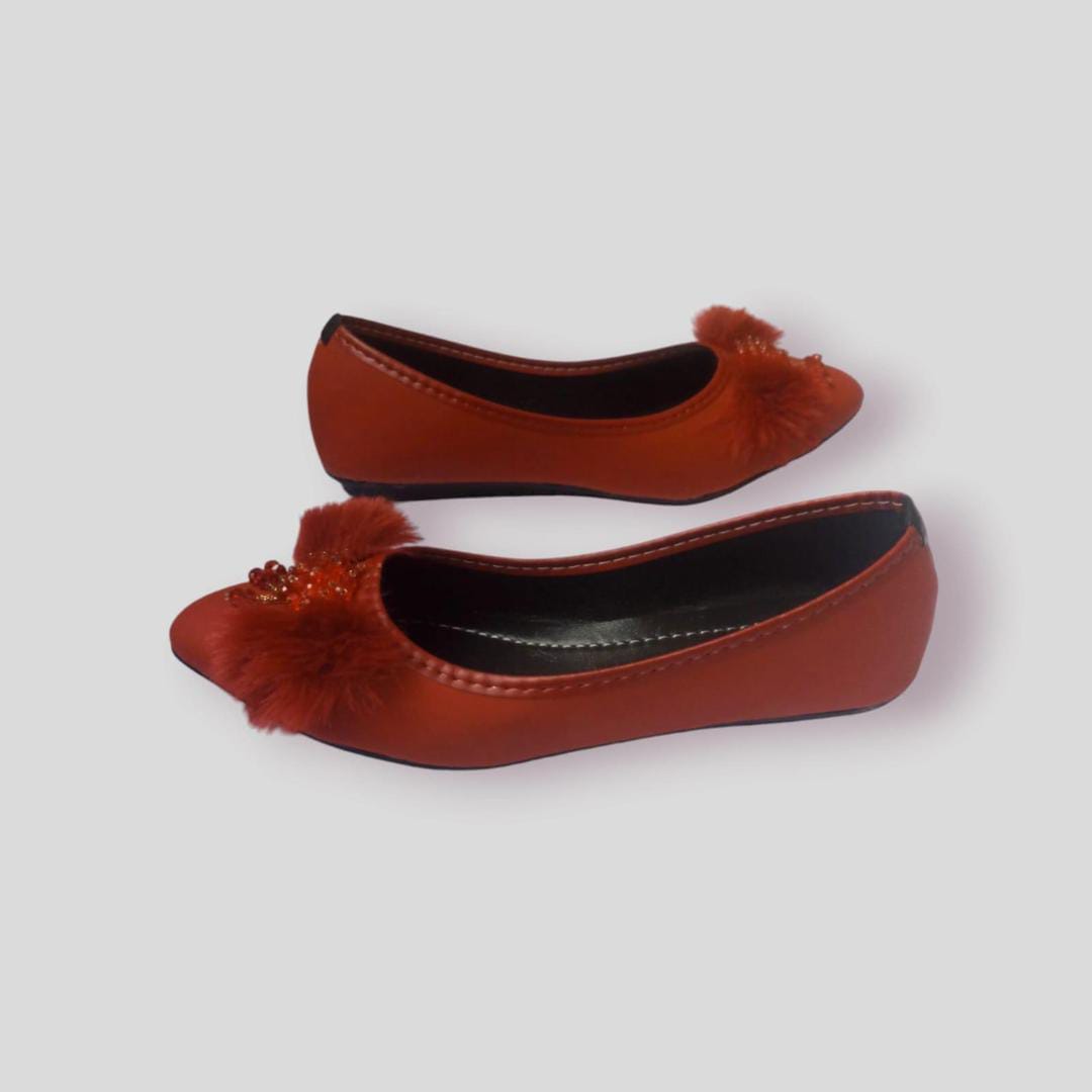 Women's Rexine Semi-Formal Pumps (Red)