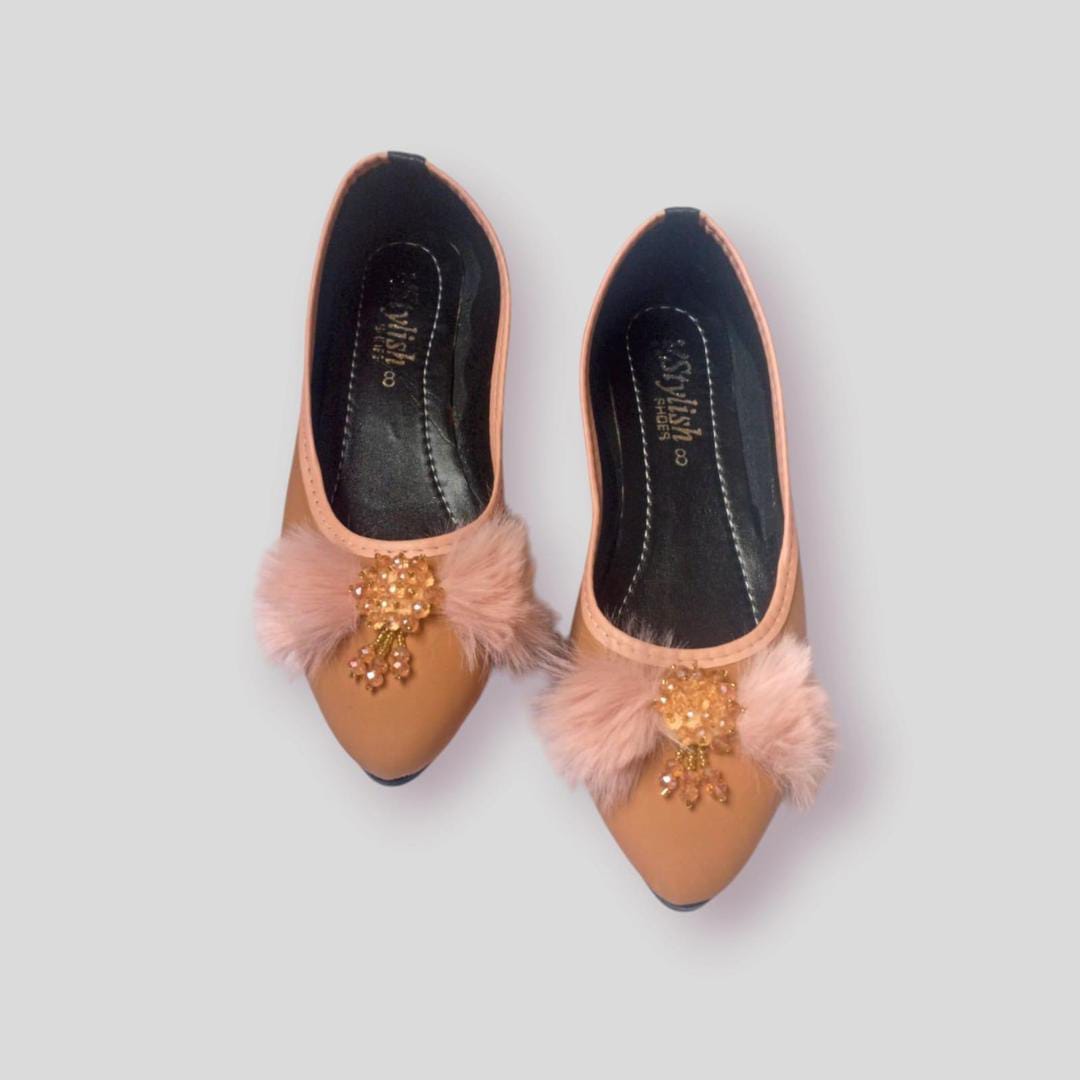 Women's Rexine Semi-Formal Pumps (light Brown)