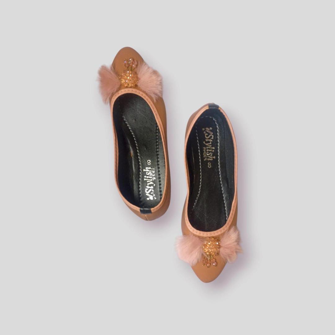 Women's Rexine Semi-Formal Pumps (light Brown)