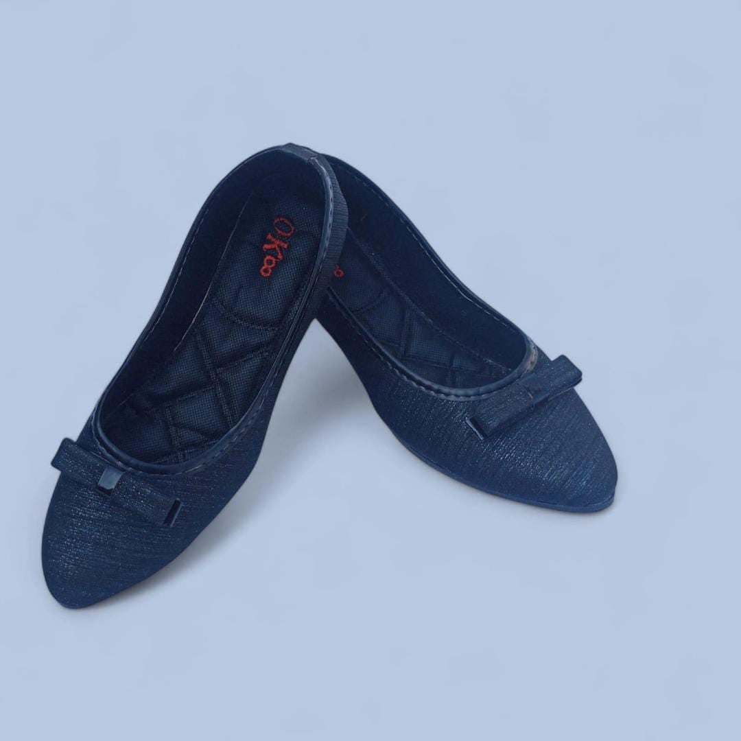 Women's Rexine Casual Pumps (Blue)
