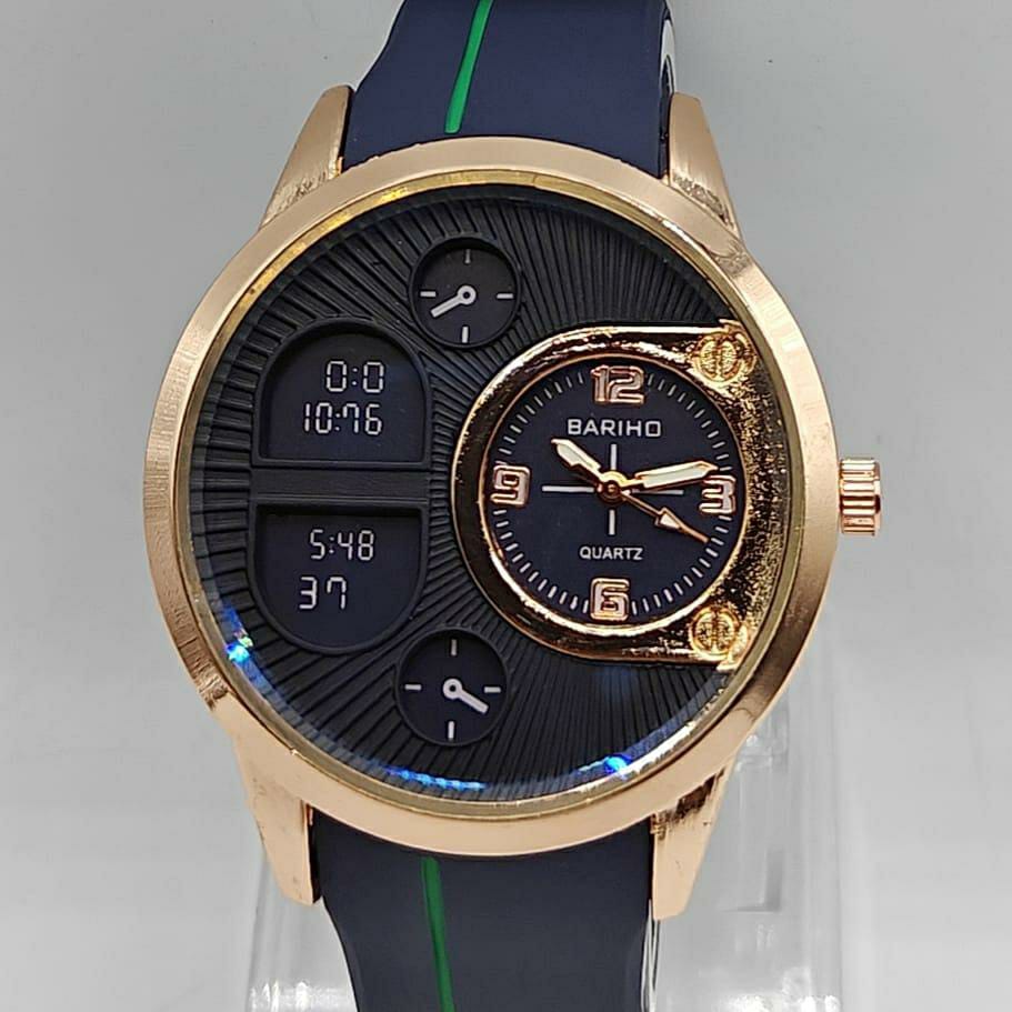 Men's Watch (Blue, Golden)