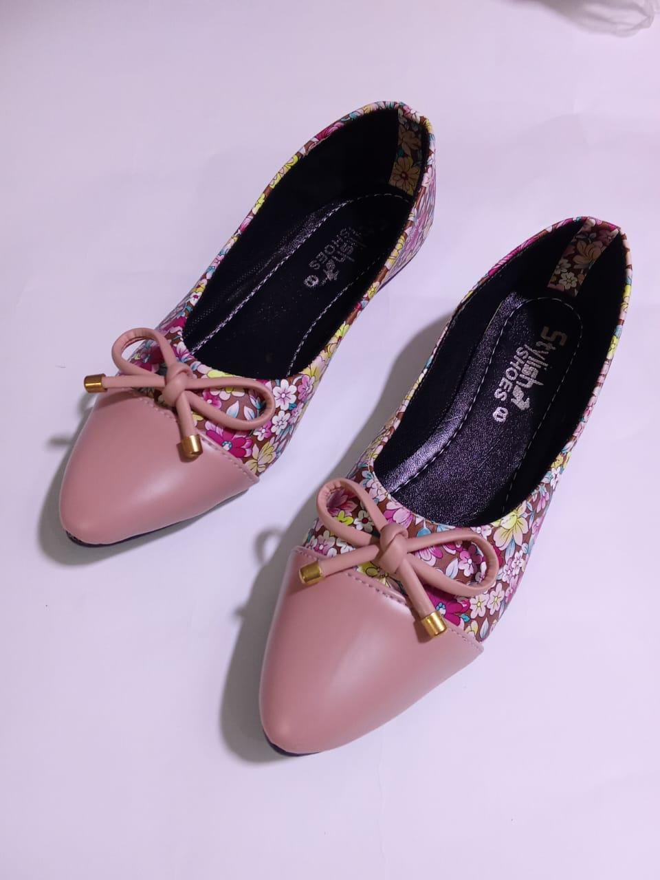 Women's Rexine Comfortable Pumps (Pink)