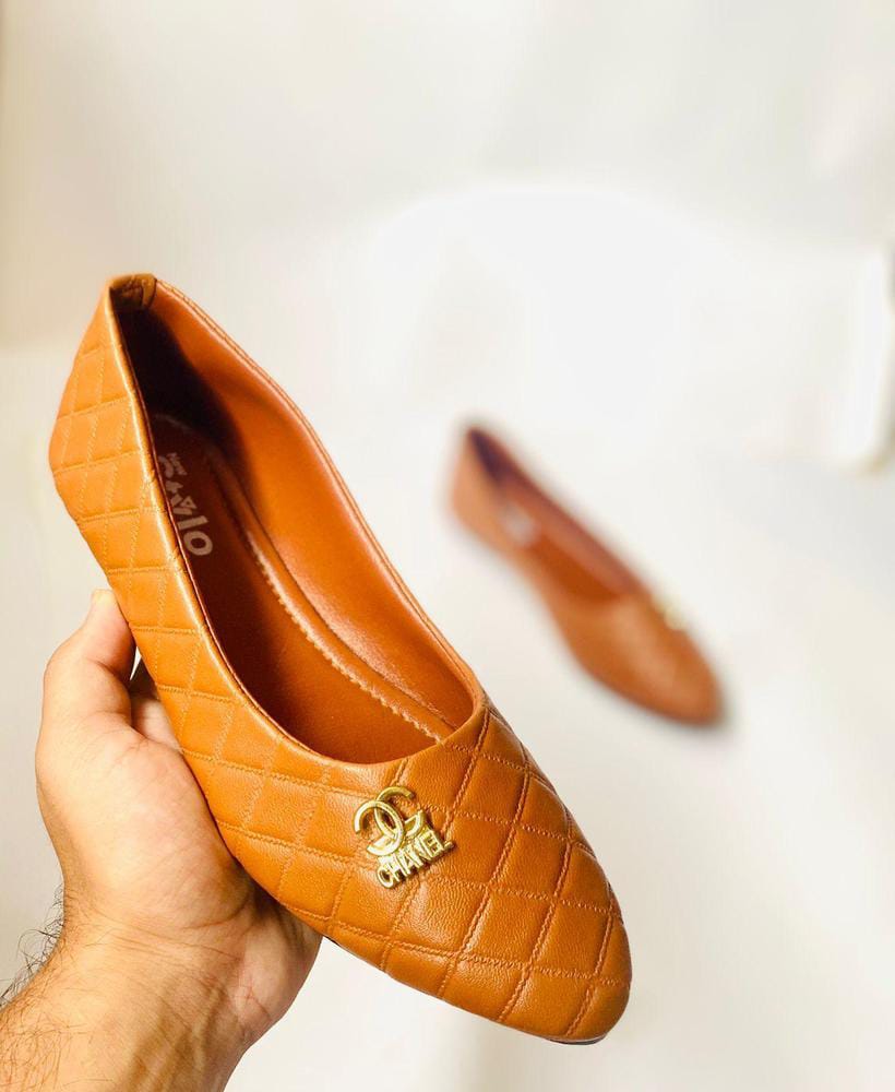 Women's Rexine Pumps (Dark Brown)