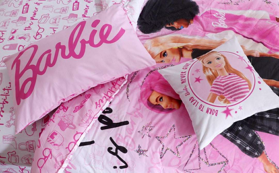 4 Pcs Cotton Comforter Set (Pink)