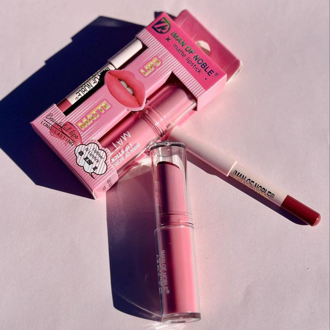 2 in 1 Makeup Deal: Lipstick & Eyeliner Duo in Cream