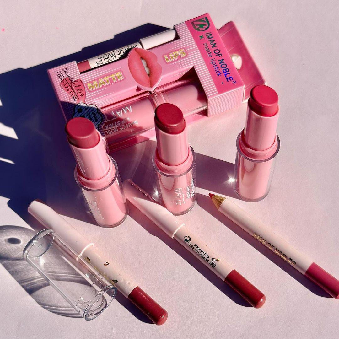 2 in 1 Makeup Deal: Lipstick & Eyeliner Duo in Cream