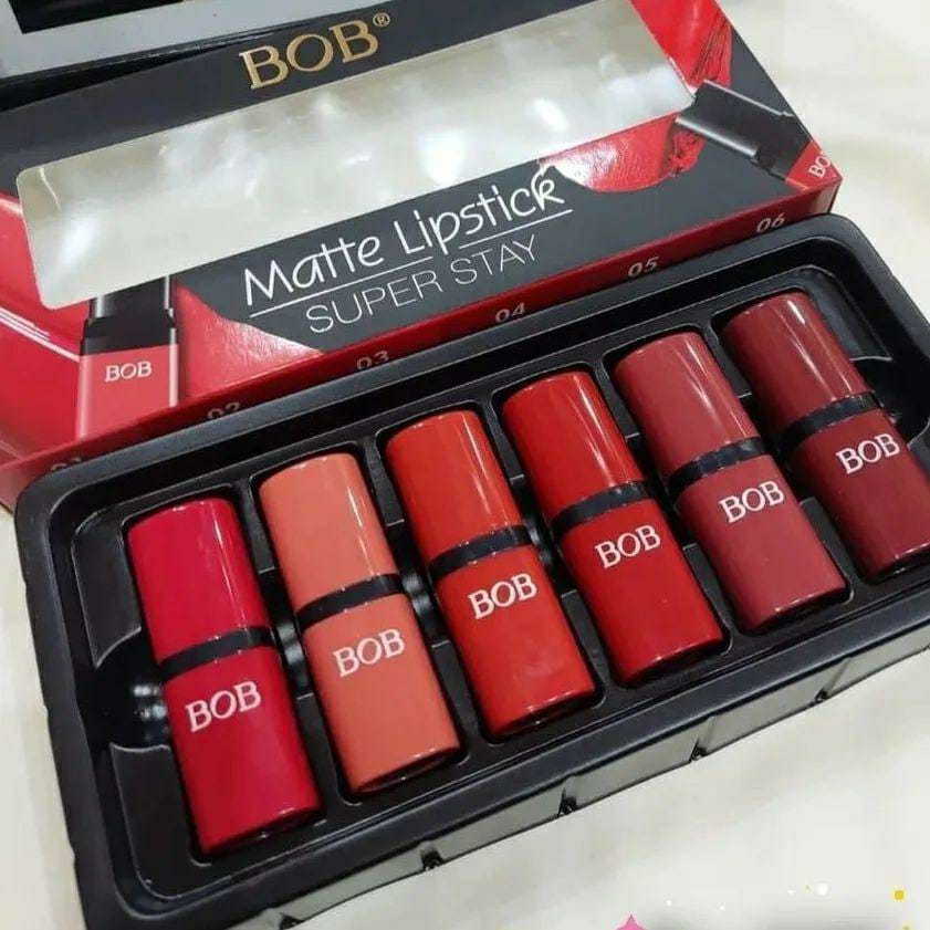 High Pigmented Matte Lipstick Set – 3 Pcs in Bold Shades of Red