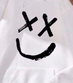 1 Pc Women's Stitched Cotton Printed Hoodie (White)