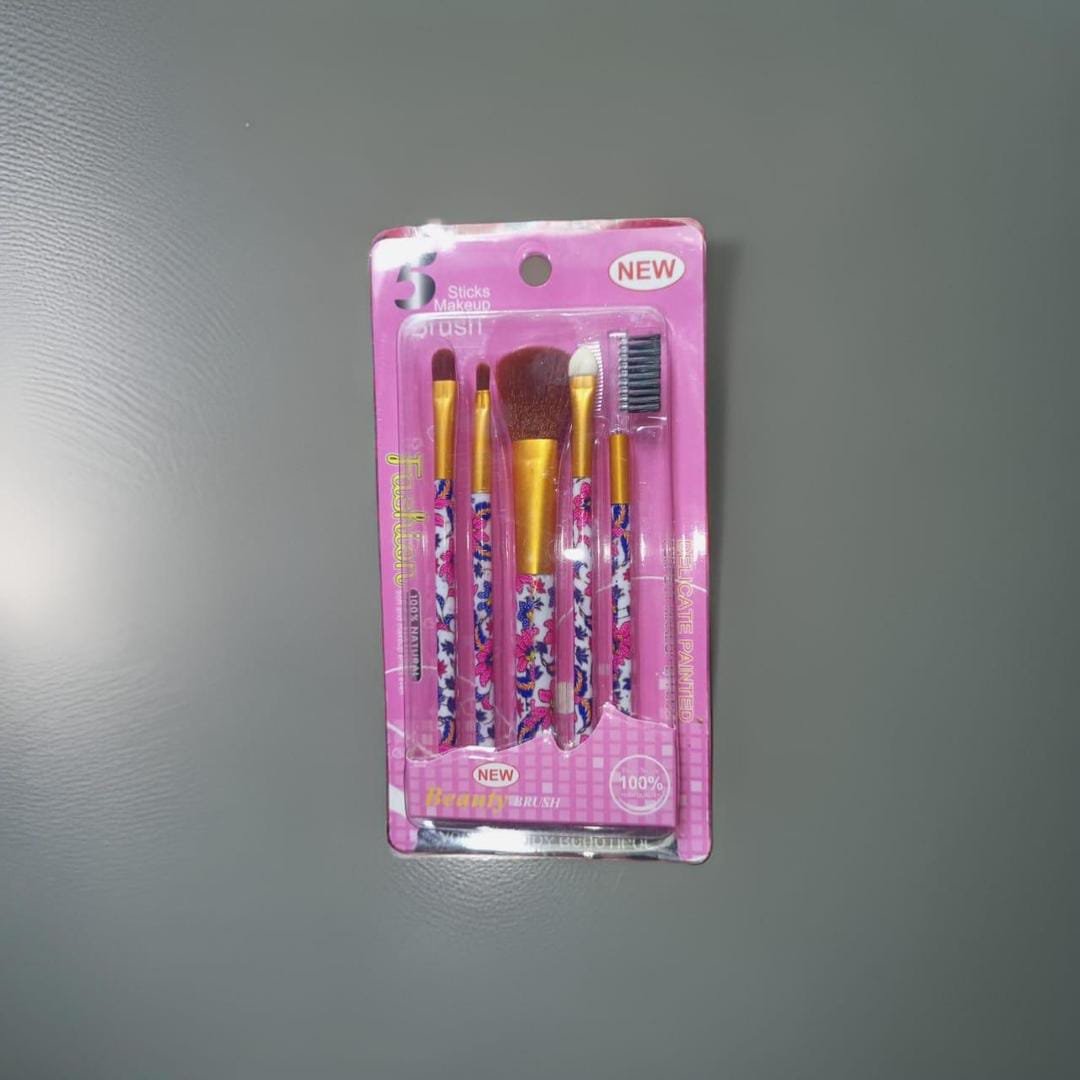 Synthetic Hair 5 Pcs Blending Makeup Brushes Set