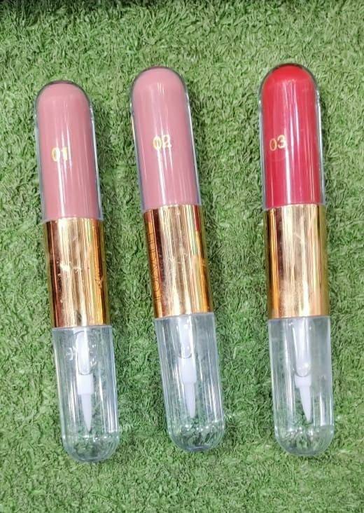 2 In 1 Hydrating Lip Gloss- Pack Of 3