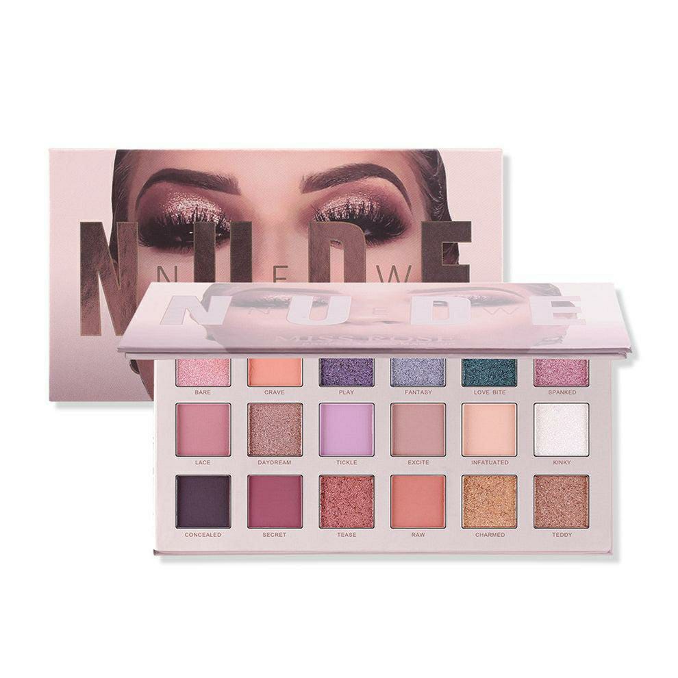 Pinkish Matte And Glitter Eyeshadow Palette