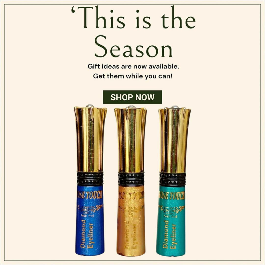 Liquid Waterproof & Glitter Eyeliner - Pack Of 3