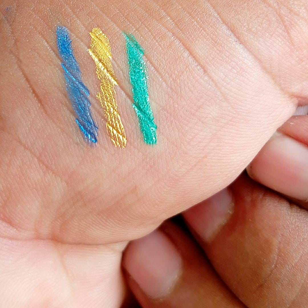 Liquid Waterproof & Glitter Eyeliner - Pack Of 3