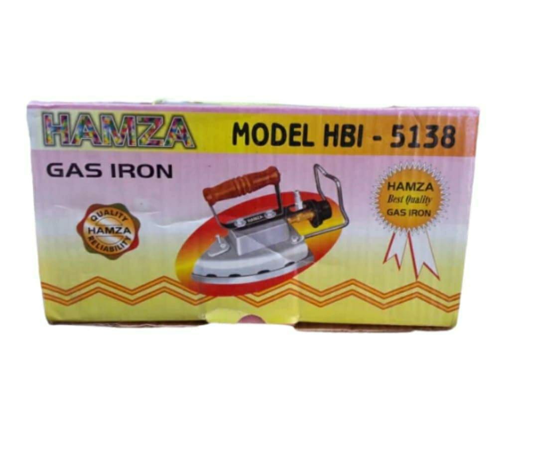 Efficient Gas Iron with Non-Stick Coated Plate - 1 Pc with High/Low Heat Settings