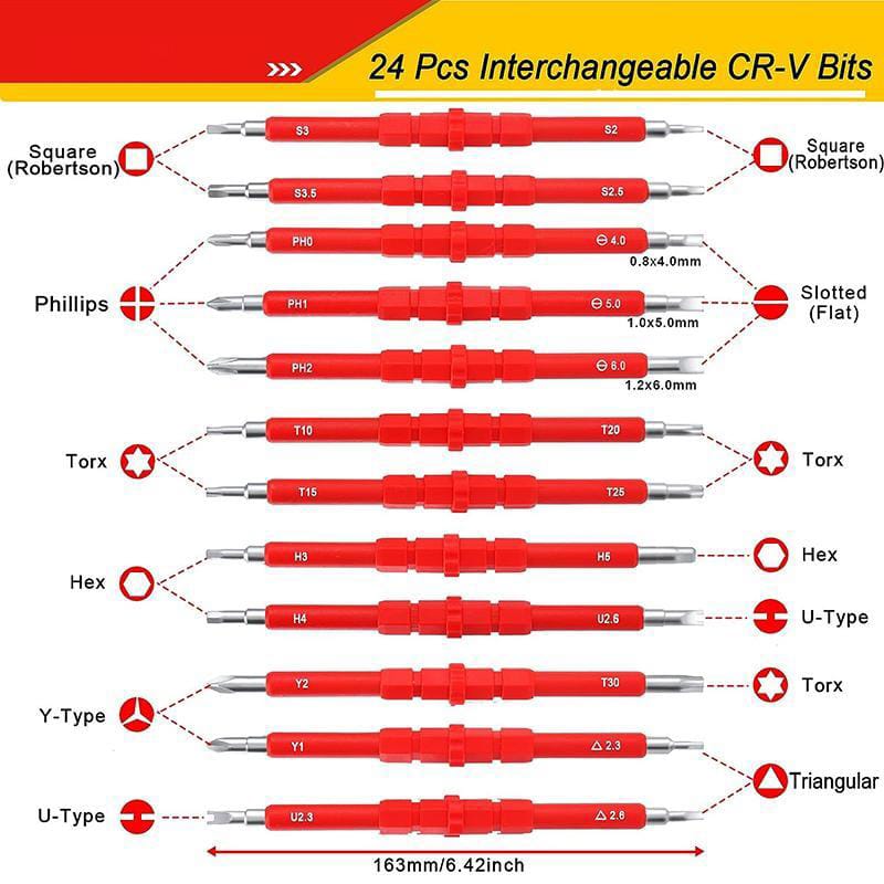 12 Pcs ABS Plastic Screwdriver Set - Essential Tool Kit for Every DIY Enthusiast