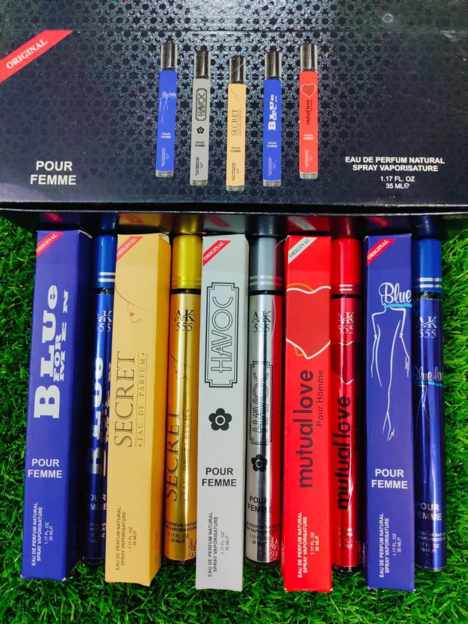 5 Pcs Pocket Perfume Collection - Long Lasting Floral, Woody & Oriental Fragrances
