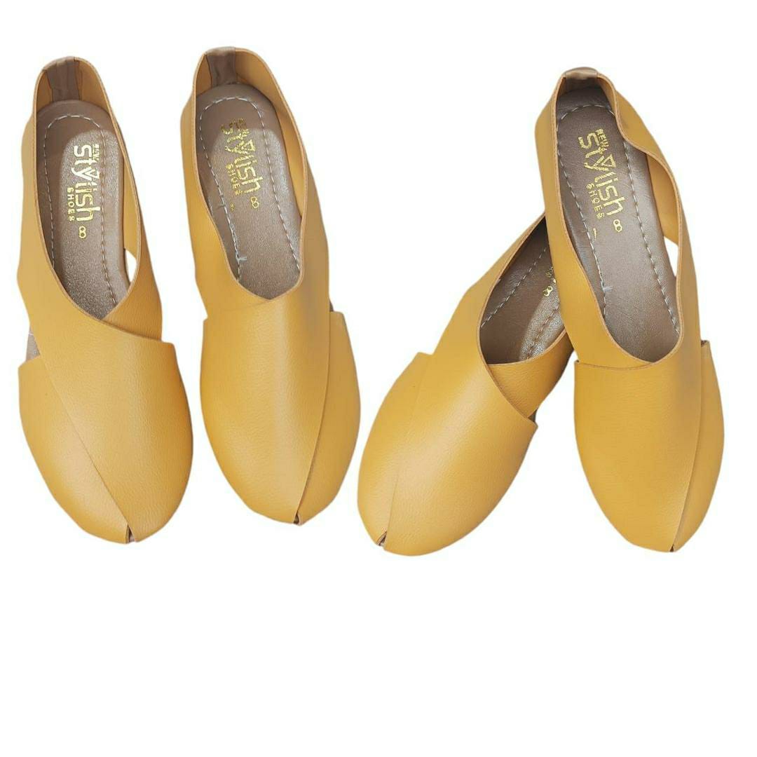 Women's Peshawari Chappal Mustard