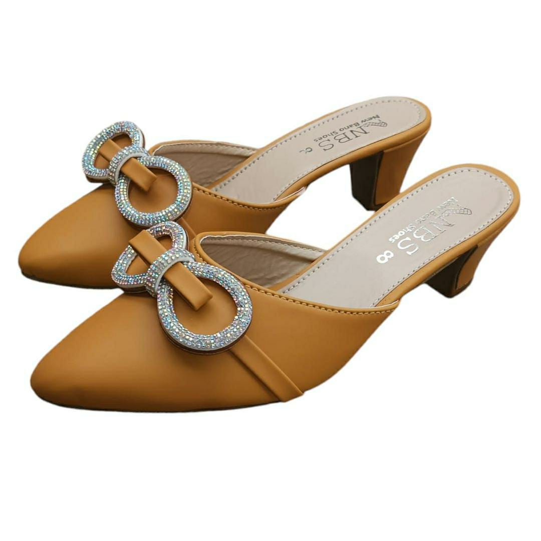 Trendy Heel For Women (Mustard)