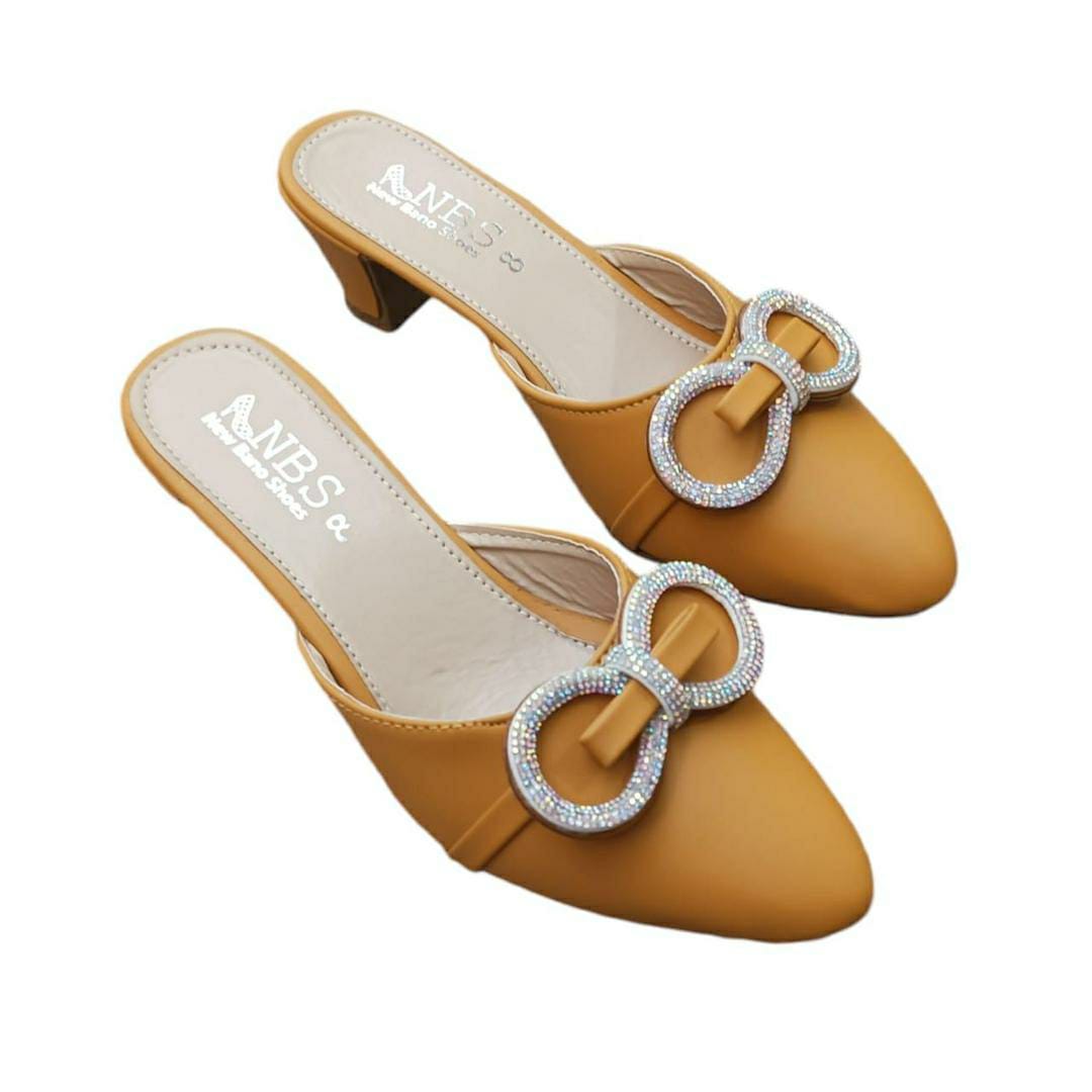 Trendy Heel For Women (Mustard)