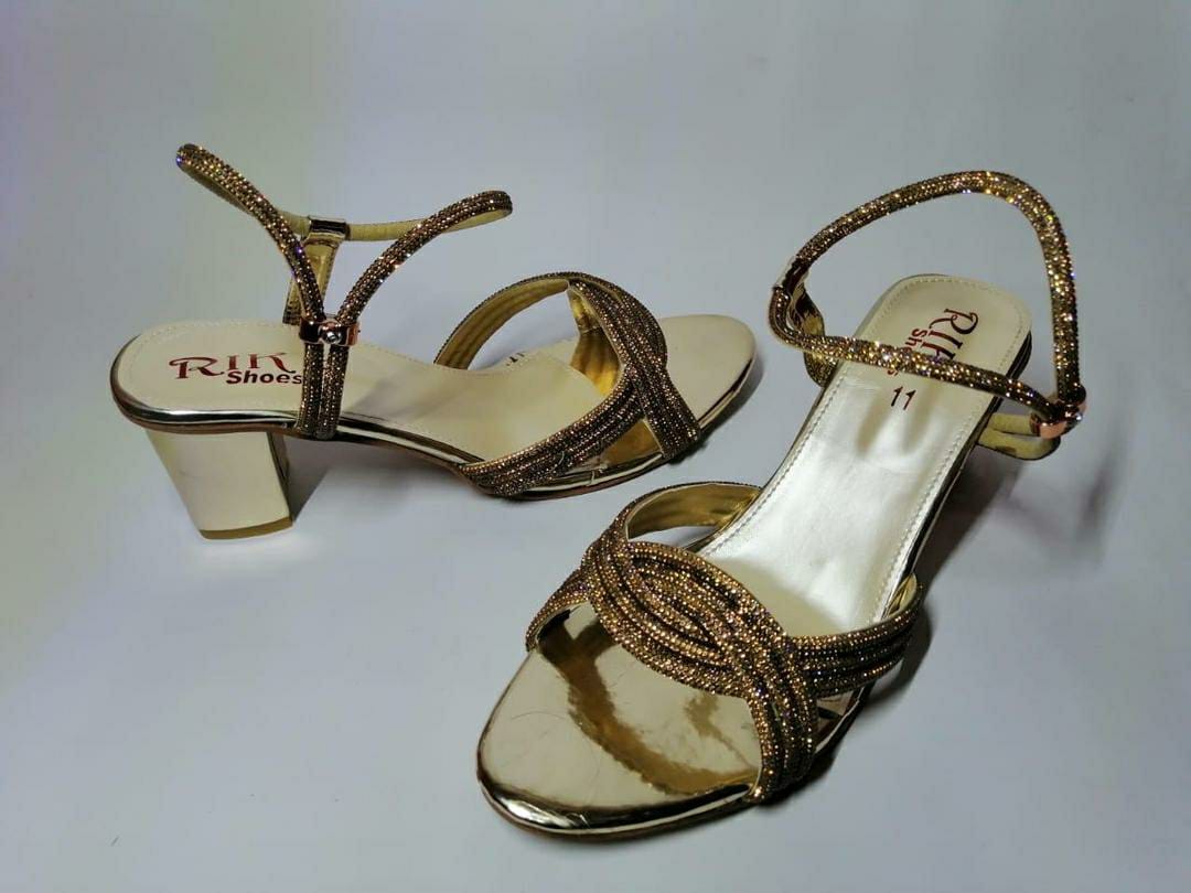 Women's Fancy Wedge Heels (Golden)