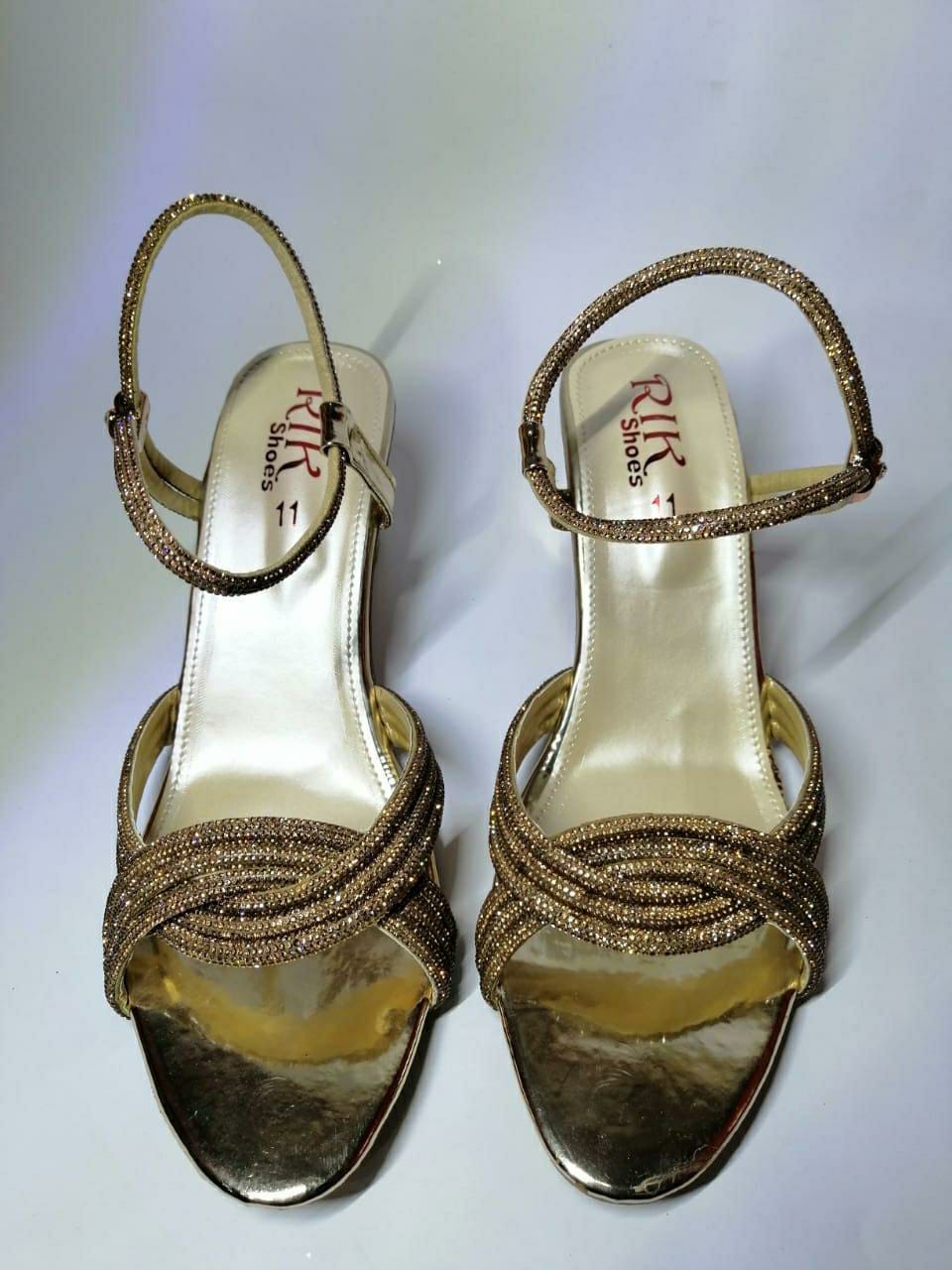 Women's Fancy Wedge Heels (Golden)