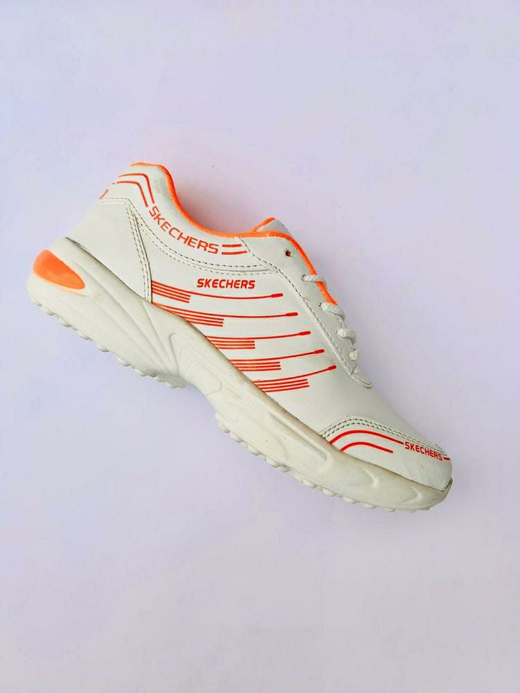 Men's Sports Shoes (Wshite,Orange Design)