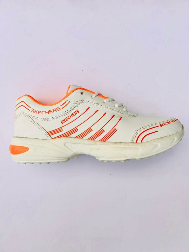 Men's Sports Shoes (Wshite,Orange Design)