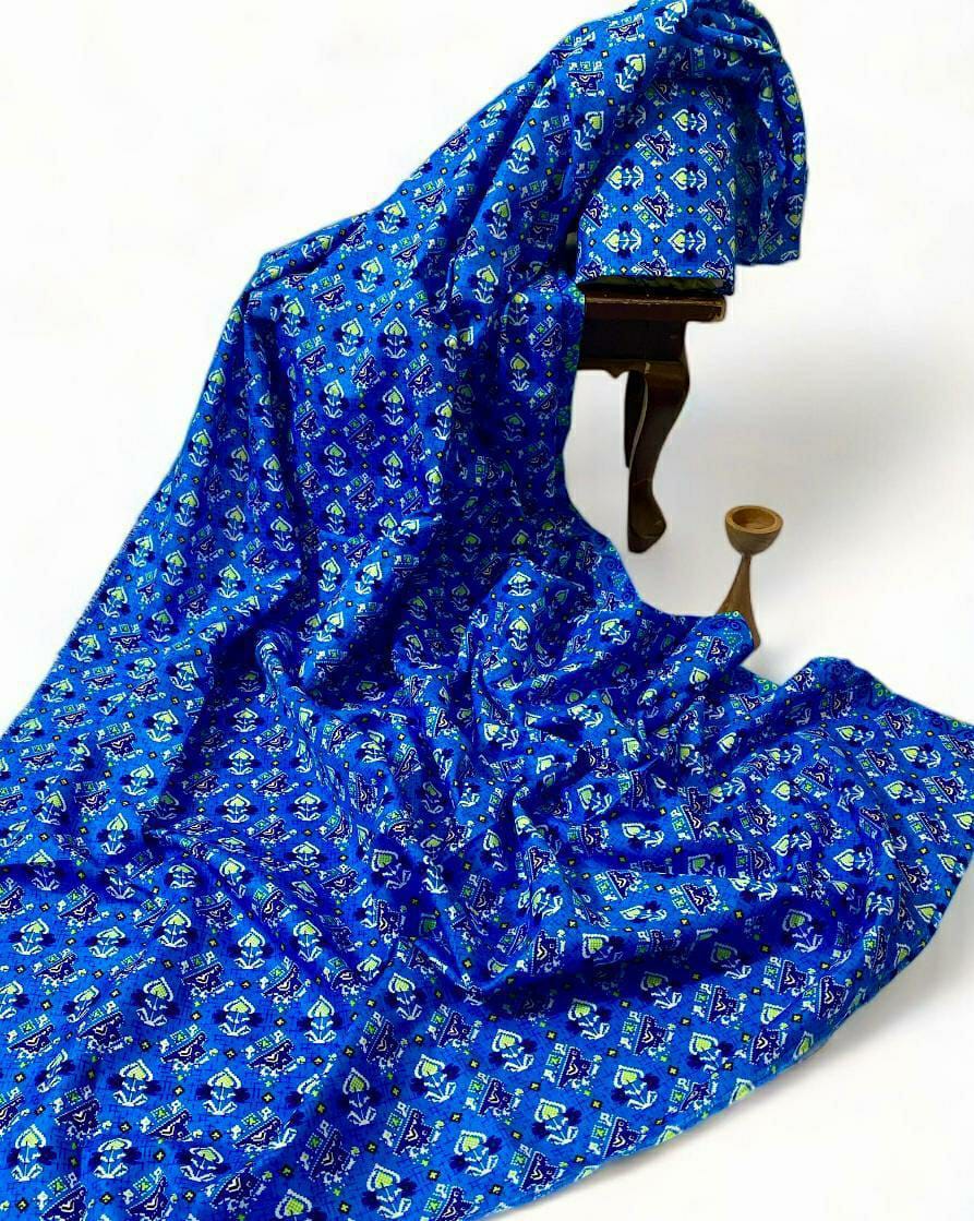 2 Pcs Womens's Unstitched Tavira Lawn Printed Suit