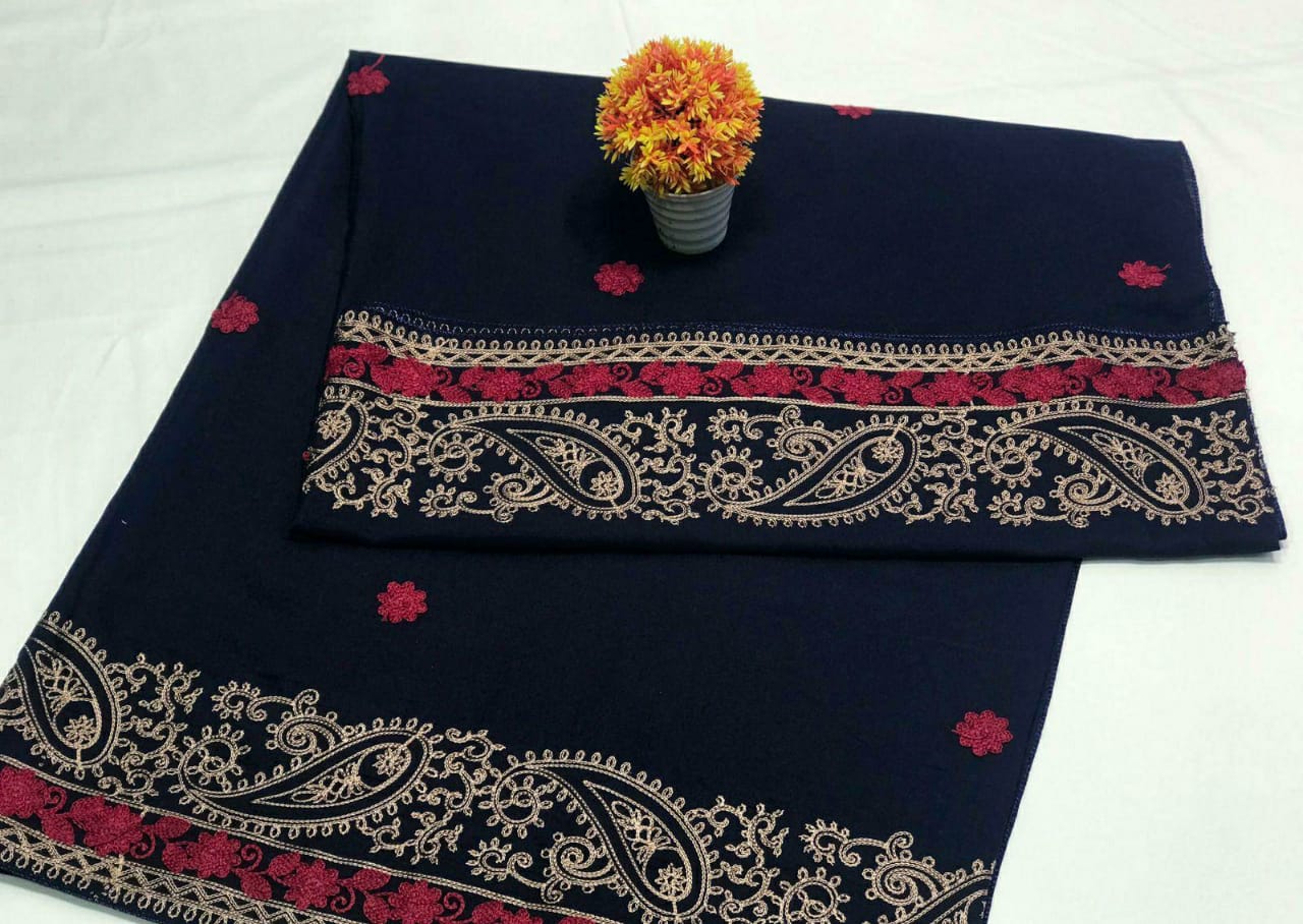 Swiss Women Shawl (Blue)