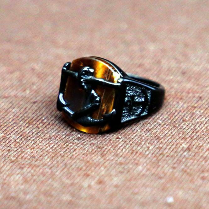 1 Pc Men's Turkish Design Resin Polish Ring
