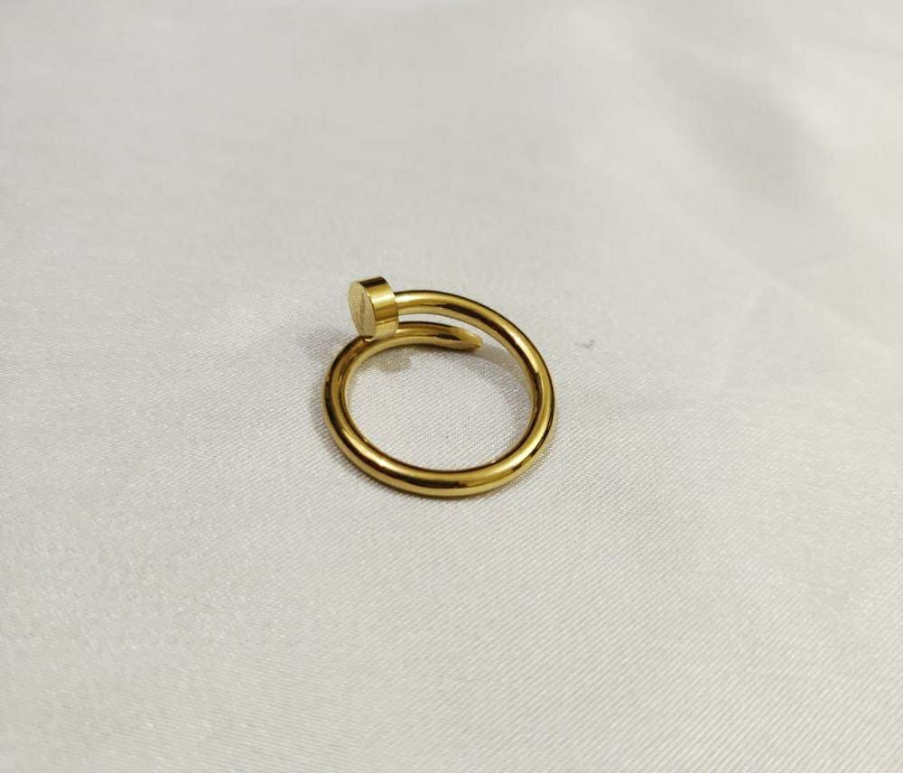 1 Pcs Golden Nail Ring