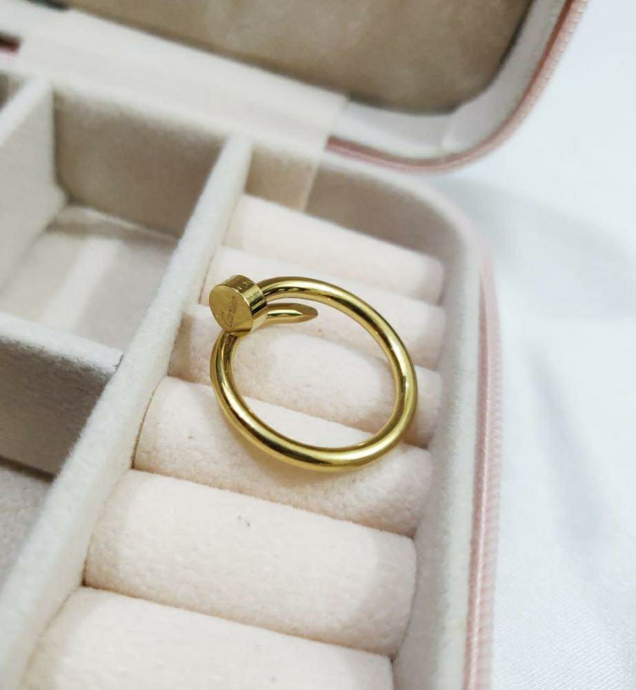 1 Pcs Golden Nail Ring