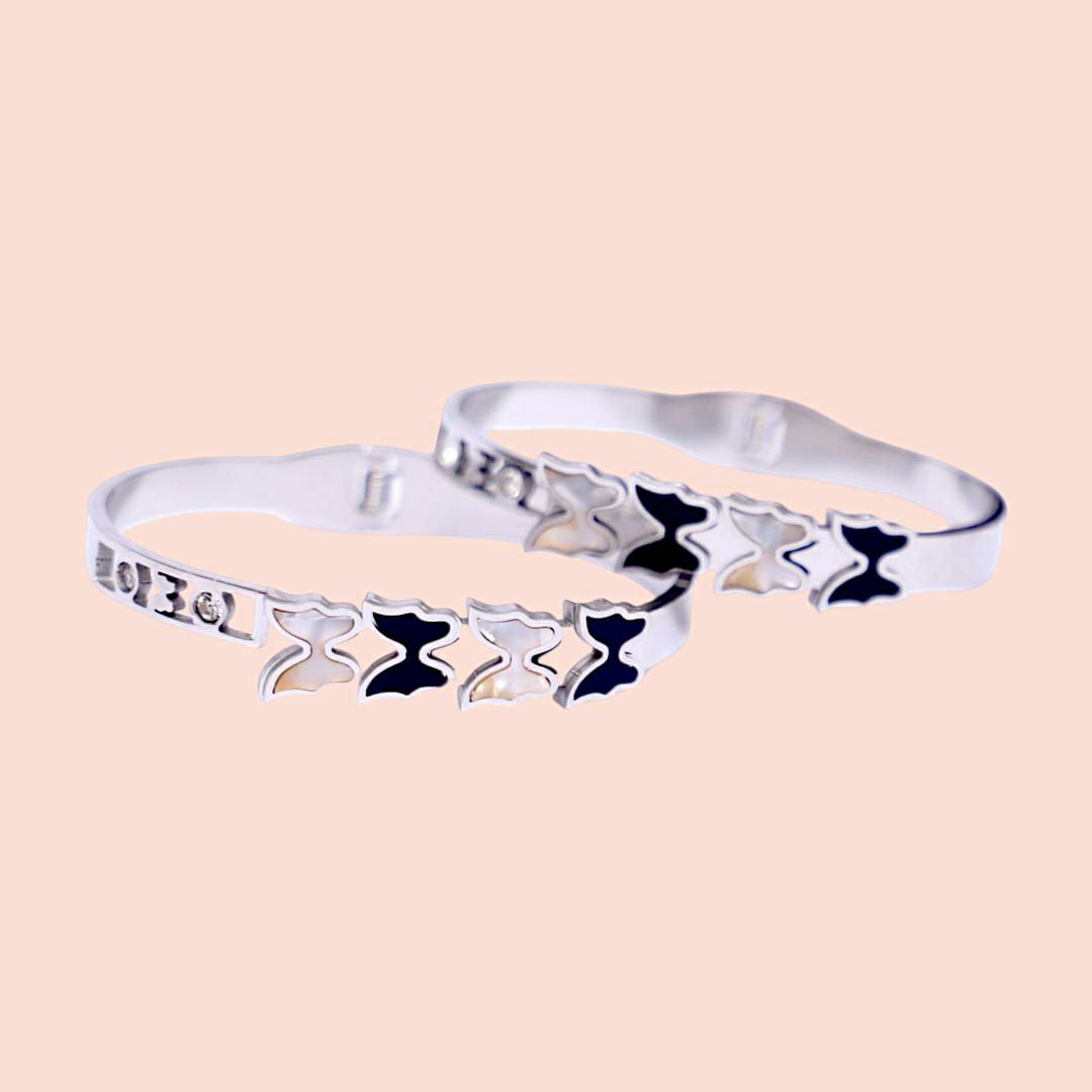 1 Pc Turkish Design Silver Plated Kara Bracelet