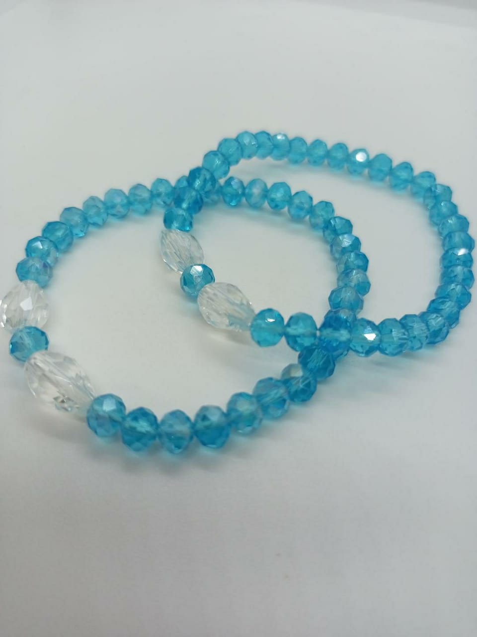 Stunning 2 Pcs Adjustable Charm Bracelet with Crystal Stones for Women
