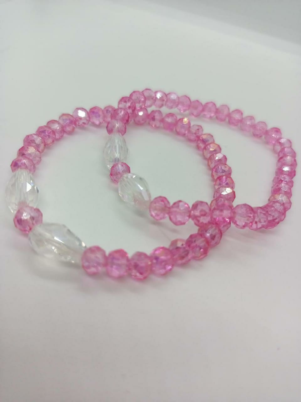 Stunning 2 Pcs Adjustable Charm Bracelet with Crystal Stones for Women