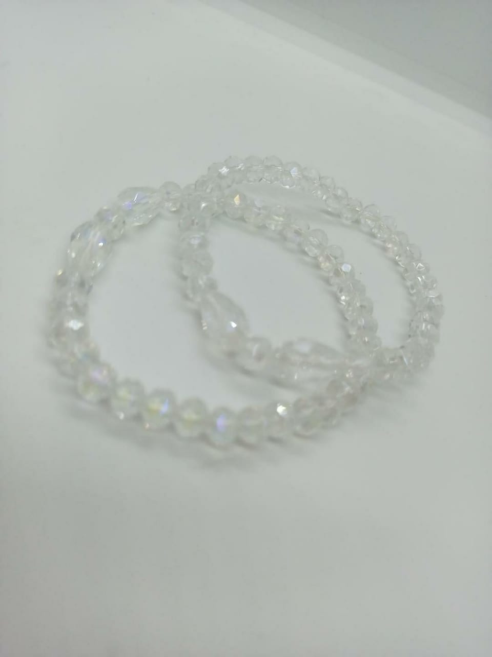 Stunning 2 Pcs Adjustable Charm Bracelet with Crystal Stones for Women
