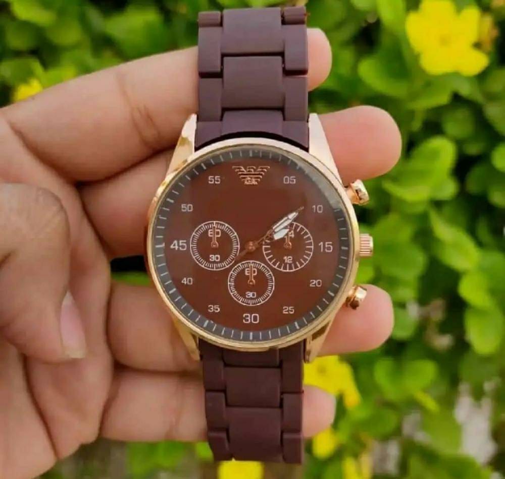 Analogue Watch For Men And Boys (Brown)