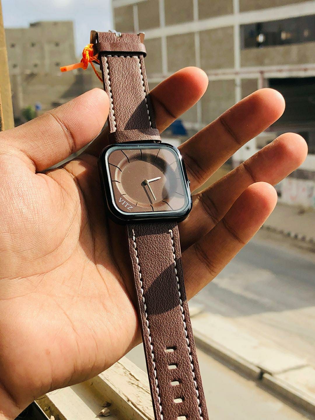 Men's Casual Analogue Watch (Brown)