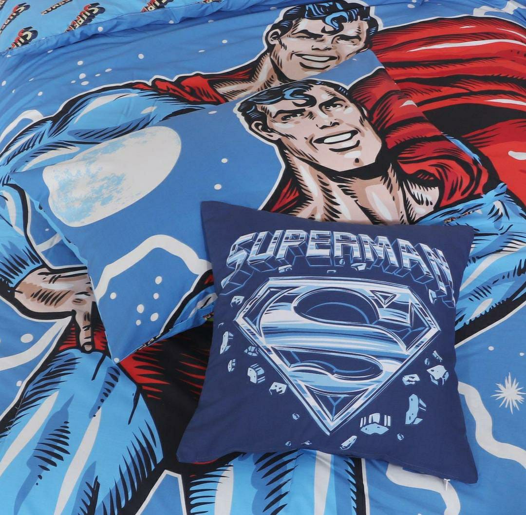 4 Pcs Cotton Comforter Set (Super Men Design)