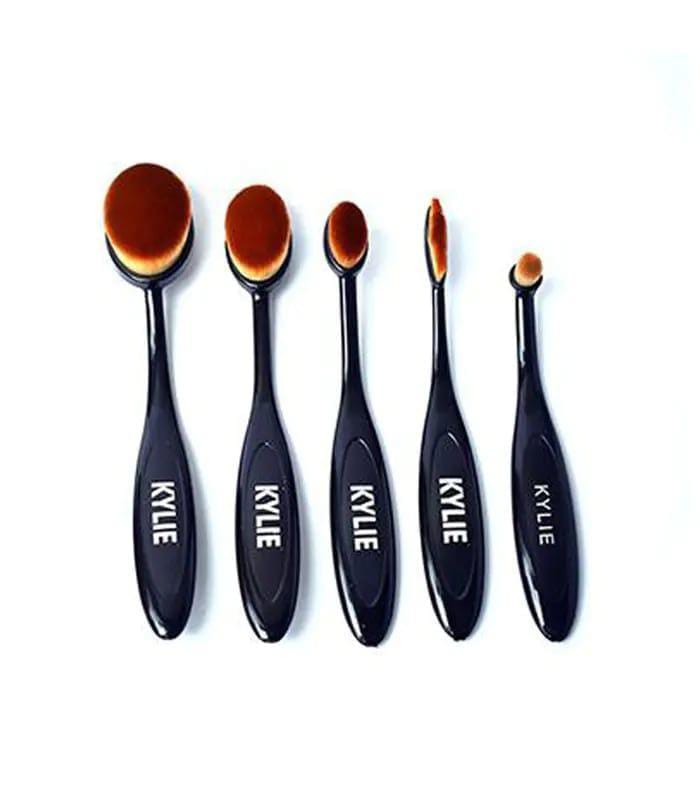 Oval Contour Makeup Brushes Set, Pack of 3